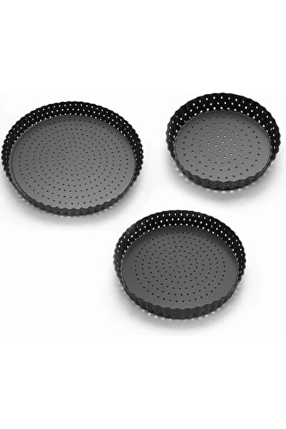 Generic 5/8/9inch Non-stick Quiche Tart Pan, Perforated Round Tart Pan with R...