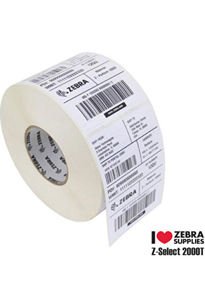 Zebra Z-Select 2000T 2580 Αυτοκόλλητες Ρολά Ετικετών για Εκτυπωτή Ετικετών 51...
