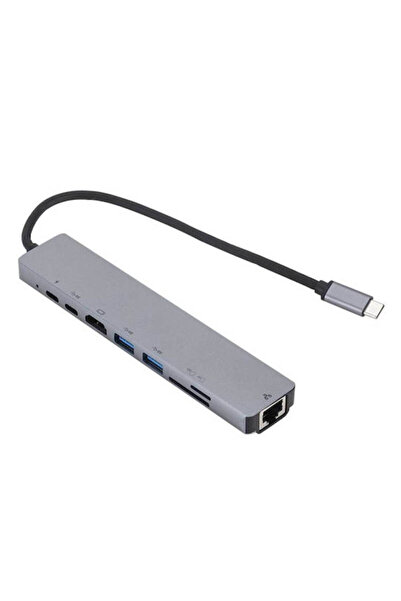 ATC Σταθμός σύνδεσης USB-C με HDMI, PD, Ethernet, Γκρι (06.005.0074)