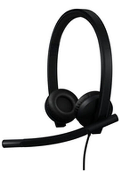 logitech H570e Στερεοφωνικά Ακουστικά Πολυμέσων MS On-Ear με Μικρόφωνο USB-C