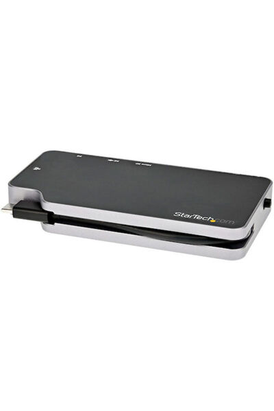 startech Σταθμός σύνδεσης USB-C με HDMI 4K Ethernet Μαύρο (CDP2HVGUASPD)