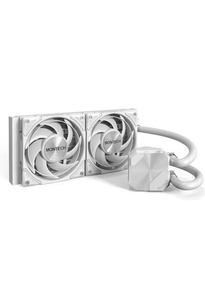 MONTECH Silent240 Σύστημα Υδρόψυξης AIO CPU με 2 ανεμιστήρες 120mm Λευκό