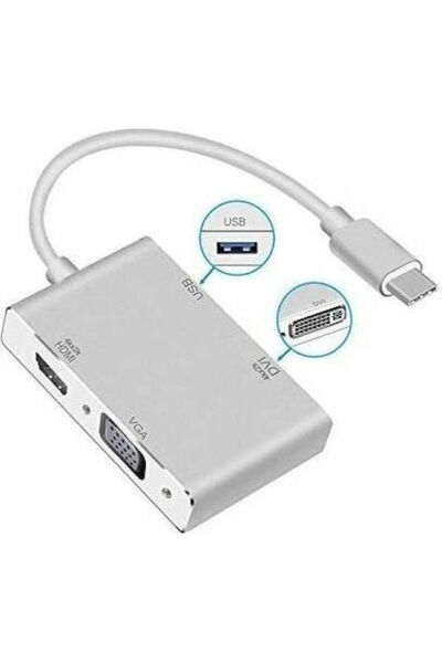 ATC Σταθμός σύνδεσης USB-C με HDMI 4K Λευκό (06.005.0072)