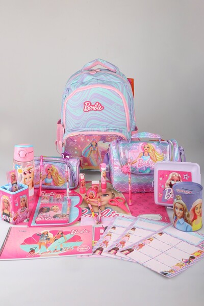 Barbie x Dekomus Lisanslı Deniz Kızı Collection Full Kırtasiye Seti Okul,Term...