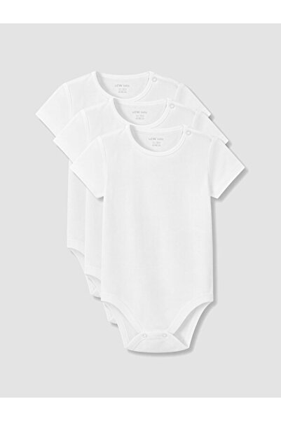 LC Waikiki I Zero Roba Collar Baby Girl Snap Fastener Bodysuit 3-Piece from F...