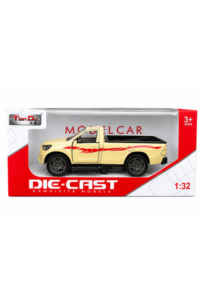 Tian Du 1:32 Scale Diecast Metal Car Model Pull Back Toy Vehicles Openable Do...