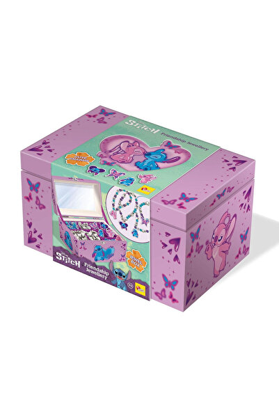 Lisciani Disney Stitch Σετ Κοσμημάτων Φιλίας με Κοσμηματοθήκη 150 Χάντρες 7+ ...
