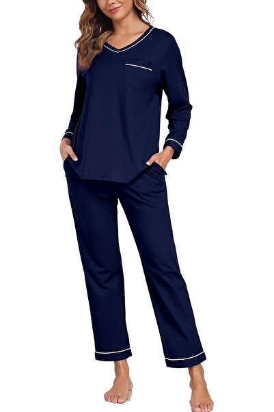 GENERAL EA'S SECRET 100% cotton Pajamas for Women Summer Lightweight Long Sle...