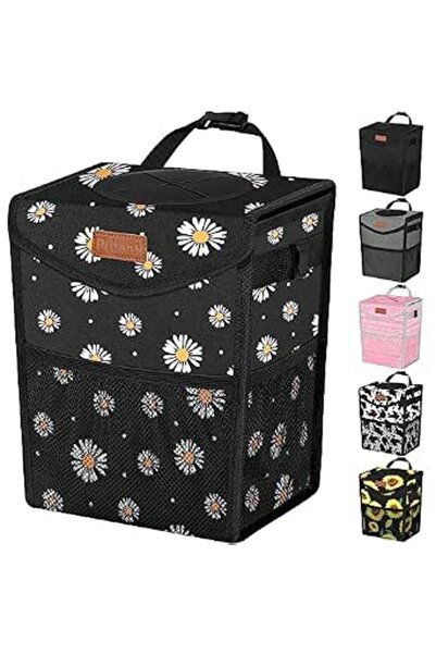 GENERAL Pritent Car Trash Can with Lid, Cute Leakproof Car Trash Garbage Bag ...