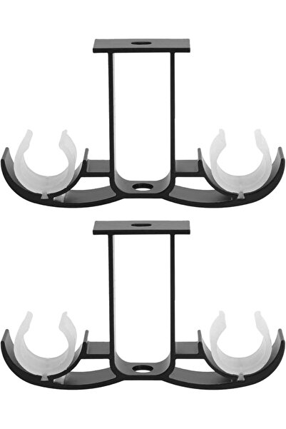 Khazna Curtain Rod Brackets, Aluminum Alloy Curtain Rod Holders Double Curtai...