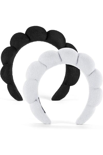 Yelajoy 2 Pcs Spa Headbands, Durable Soft Terry Cloth Headbands, Mutipurpose ...