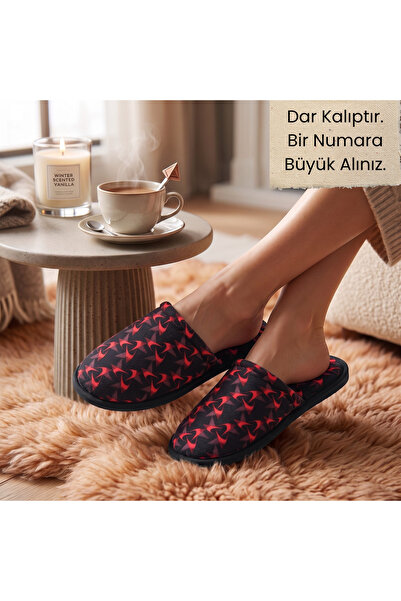 AYLASYA Kadın Kışlık-Misafir-Çeyizlik Yumuşak Süngerli Taban Ev Terliği