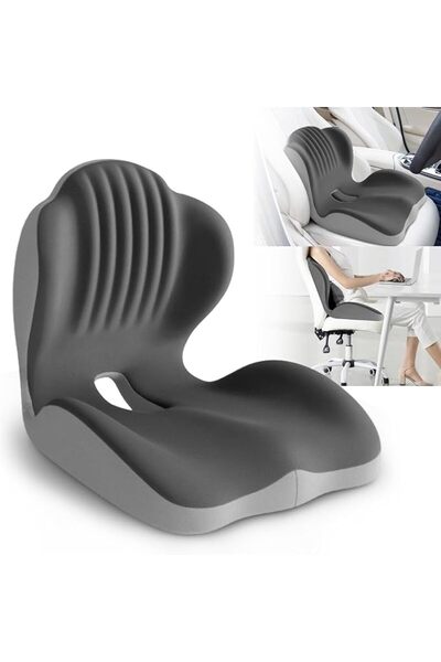 Generic Ergonomic Lumbar & Seat Support Cushion, 2-in-1 Memory Foam Cushion w...
