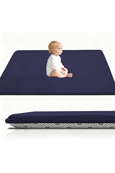 GENERAL Coral Velvet Baby Play Mat, 2cm Thick Baby Crawling Mat Nursery Rug f...