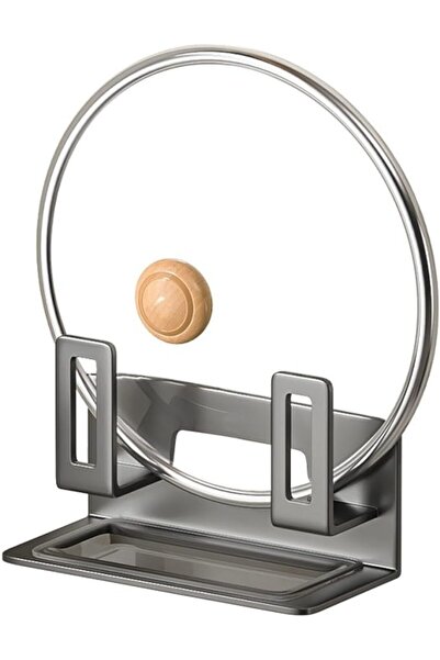 Yelajoy Pot Lid Rack ，Kitchen Storage Rack Without Punching Wall Hanging Mult...