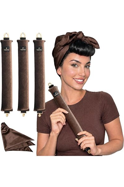 GENERAL YOSHUYUKI Grande Heatless Curls Overnight Rods No Heat Hair Curlers t...