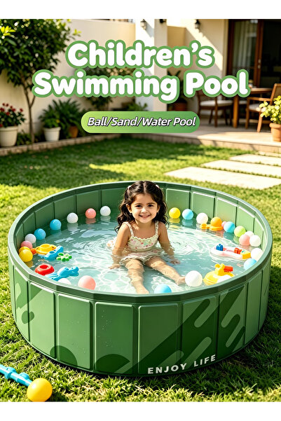 XIUWOO Foldable Round Oxford Kids Ball Pit, Multi-use Play Sand Bath Pool for...