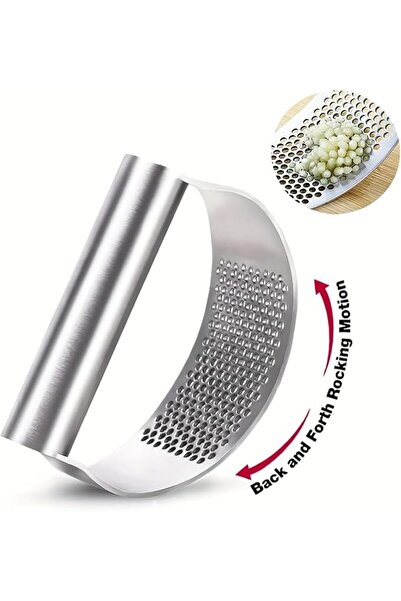 GENERAL 1 Pc Garlic Press Rocker, Heavy Duty Metal Mincer and Ginger Crusher, Ergonomic Manual Squeezer for