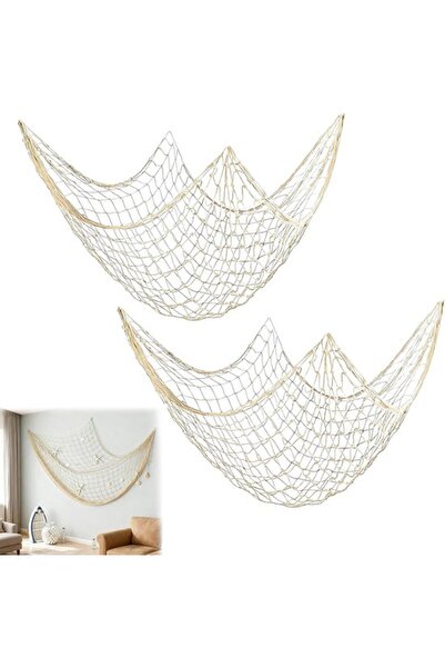 STARSTAR Decorative fishing net, 100 x 200 cm, high-quality mesh fabric, suit...