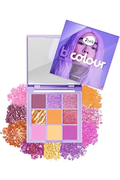 7DAYS B.Colour Eyeshadow Palette /01 Violet Macarons