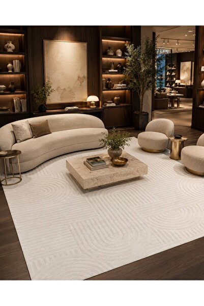 Merinos Sümela Halı 71441 060 Leke Tutmaz, Tozumaz Yumuşak Modern Halı Salon ...