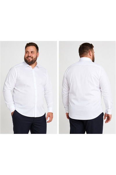 Jack & Jones Premium Ανδρικό λευκό πουκάμισο στενής γραμμής, Jack and Jones P...