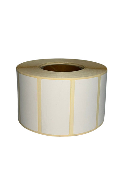 Optima Self-Adhesive Thermal Labels, 55 X 25Mm, 1000 Labels/Roll, - White Labels