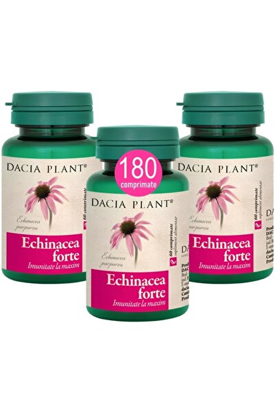 Dacia Plant Echinacea 600mg Forte Set "Maximum Immunity" with Pine Oil, 3x60cp