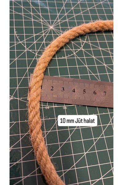 ALOTUHAFİYE JÜT HALAT İP 10 mm 1 metre