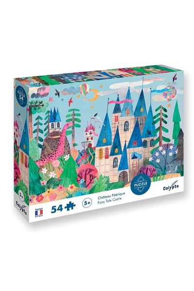 Sentosphere Kartonové puzzle 54 dílků - Princeznin hrad - Sentosphere, 47,5 x...