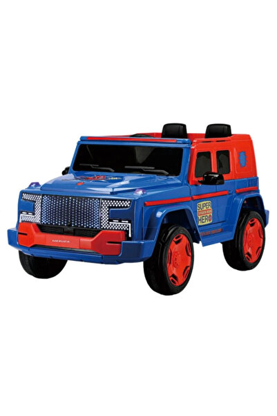 Leno 12V Electric Ride-On Car For Children With 4 Motors - Red & Blue