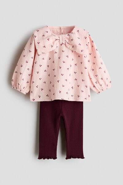 H&M 2 Parçalı Bluz ve Tayt Set