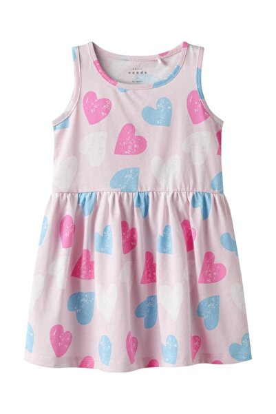 Name it Φόρεμα μακό αμάνικο "Ballerina hearts" ροζ