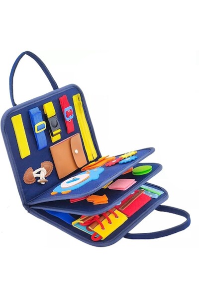 OEM Montessori Interactive Sensory Book blue