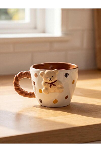 LC Waikiki Mixed Embossed Bear Figured Ceramic Mug 270 ml (W6)