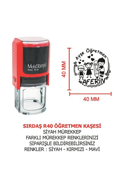 Sırdaş KAŞECİNİZ ÖĞRETMEN KAŞESİ - R40