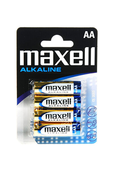 Maxell Αλκαλικές μπαταρίες μεγέθους AA Συσκευασία μπλίστερ 4 τεμαχίων