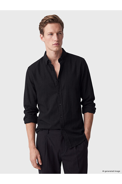 LC Waikiki Timeless Clothing & Timeless Choices Standard Fit Dobby Men's Shirt