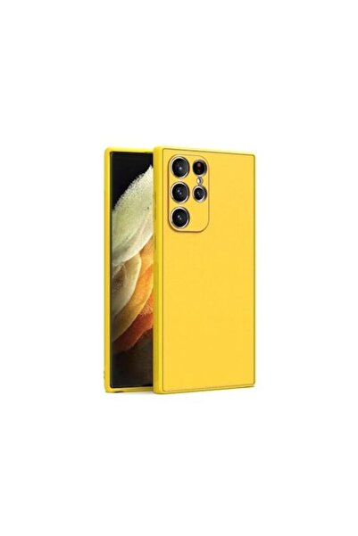 Maxcell Husă Yolo, pentru Samsung S21, Piele, Margine TPU, GALBENĂ