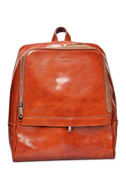 SimpleFind Anna Luchini Geanta piele -Francine-Coniac stamp,Rucsac piele natu...