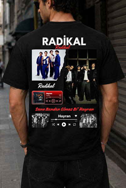 shidumanlar Radikal Unisex Bay/ Tişört – Özel Tasarım Baskılı Oversize Pamukl...