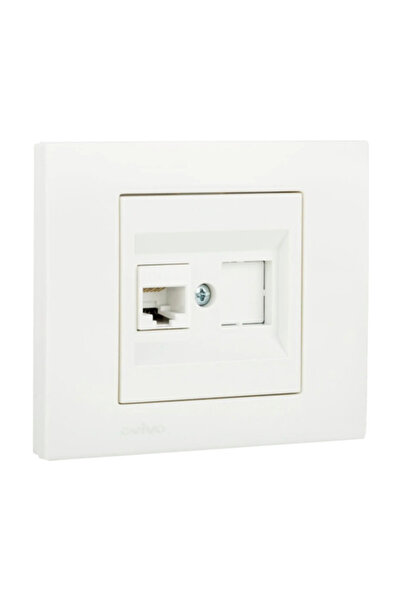 OEM Ovivo Grano CAT6 simple data socket, white