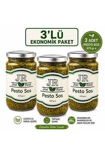 Pesto Sos 670 g 3'lü Avantaj Paketi