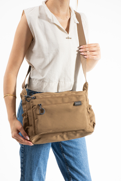 WİKİDAYS.S MODA TRENDİ Multi-Pocket Women's Messenger Bag - Fabric Crossbody Bag