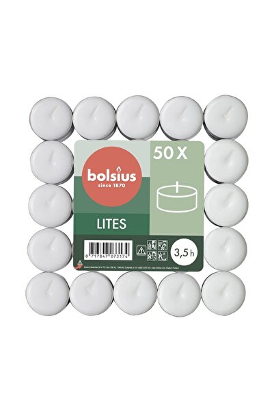 Bolsius Set 2 x 50 Lumanari Pastila Bolsius, 3.5 Ore Timp de Ardere