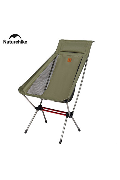 choice2 كرسي تخييم Green-L Naturehike القمري عالي الظهر خفيف الوزن قابل للطي ...