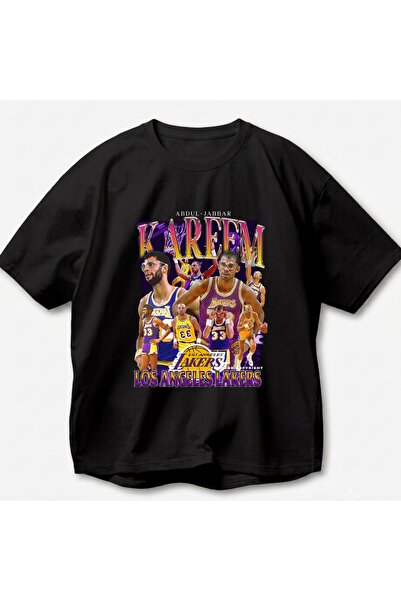 SVART WEAR Kareem Abdul-Jabbar Printed Vintage Y2K Retro Unisex Oversize 100%...