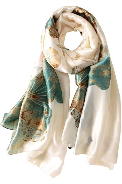 STARSTAR Women's scarf 180x90cm silk print shawl sun/dust protection.