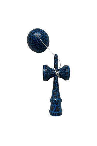 OEM Jucărie Kendama cu bilă, design verde-negru crăpat, lemn, 3 ani