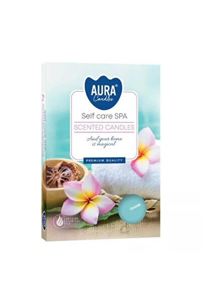 AURA Set 6 x 6 Lumanari Pastila Aura, Self Care Spa, Timp de Ardere 4 Ore